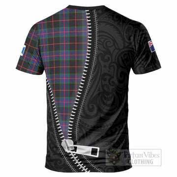 Nairn Tartan T-Shirt New Zealand Pattern Unique Zipper Stylized