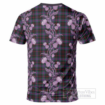 Nairn Tartan T-Shirt Seamless Scottish Thistle Flowers