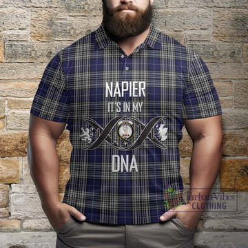 Napier Tartan Polo Shirt with Family Crest DNA In Me Style Kid - Tartanvibesclothing Shop