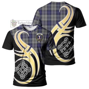 Napier Tartan T-Shirt with Family Crest and Celtic Symbol Style Kid's Shirt - Tartan Vibes Clothing