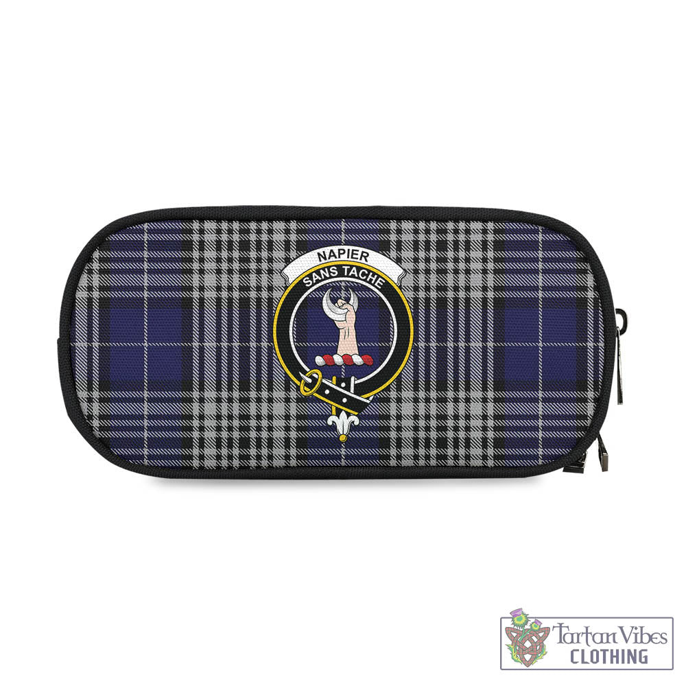 Tartan Vibes Clothing Napier Tartan Pen and Pencil Case with Family Crest