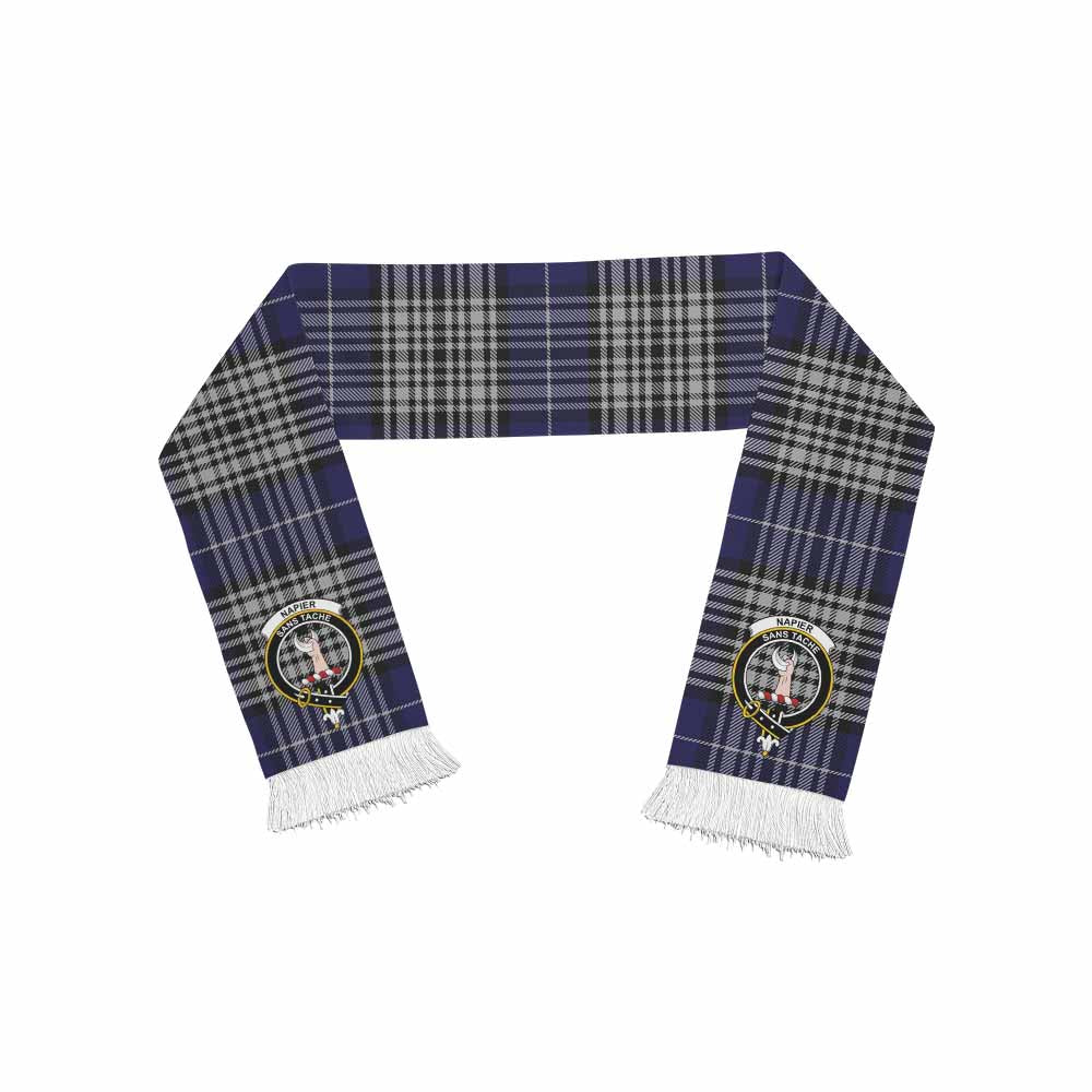 Tartan Vibes Clothing Napier Tartan Ruffneck Scarf with Family Crest