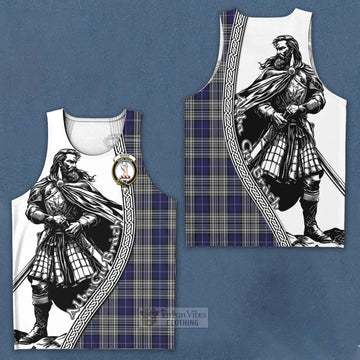 Napier Tartan Clan Crest Men's Tank Top with Highlander Warrior Celtic Style