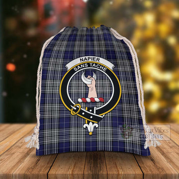 Tartan Vibes Clothing Napier Tartan Christmas Santa's Bag with Family Crest