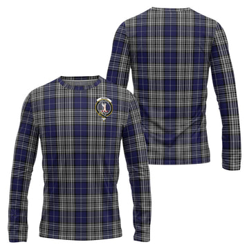 Napier Tartan Long Sleeve T-Shirt with Family Crest