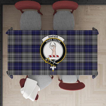 Napier Tartan Tablecloth with Family Crest