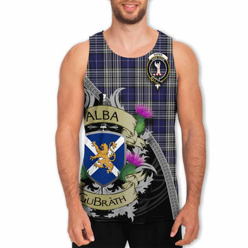 Napier Tartan Family Crest Men's Tank Top Lion Rampant Royal Thistle Shield Celtic Inspired
