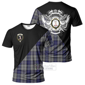 Napier Tartan T-Shirt with Family Crest and Military Logo Style Kid's Shirt - Tartan Vibes Clothing