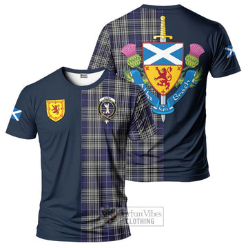 Napier Tartan T-Shirt Alba with Scottish Lion Royal Arm Half Style Kid's Shirt - Tartan Vibes Clothing