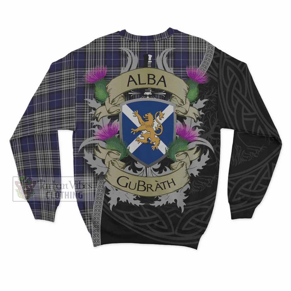 Tartan Vibes Clothing Napier Tartan Family Crest Sweatshirt Lion Rampant Royal Thistle Shield Celtic Inspired