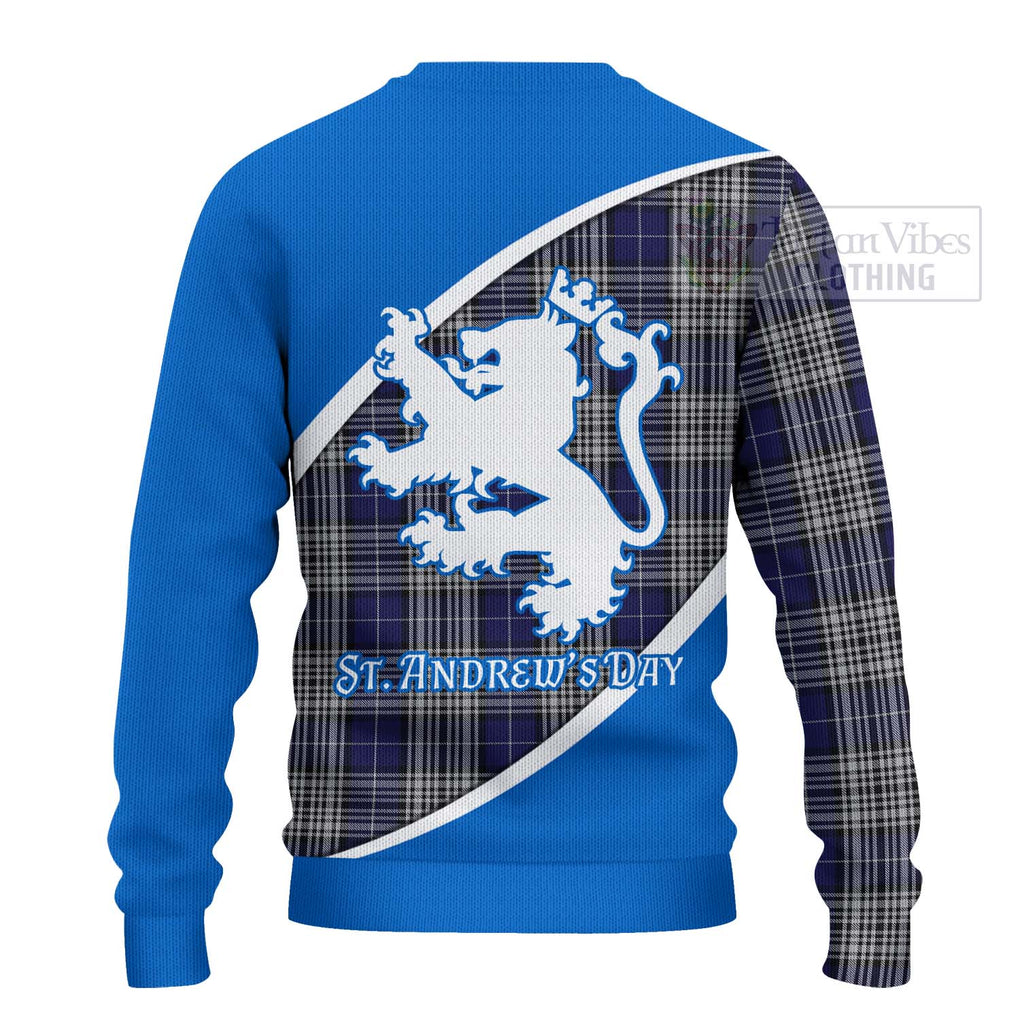 Tartan Vibes Clothing Napier Family Crest Tartan Knitted Sweater Celebrate Saint Andrew's Day in Style