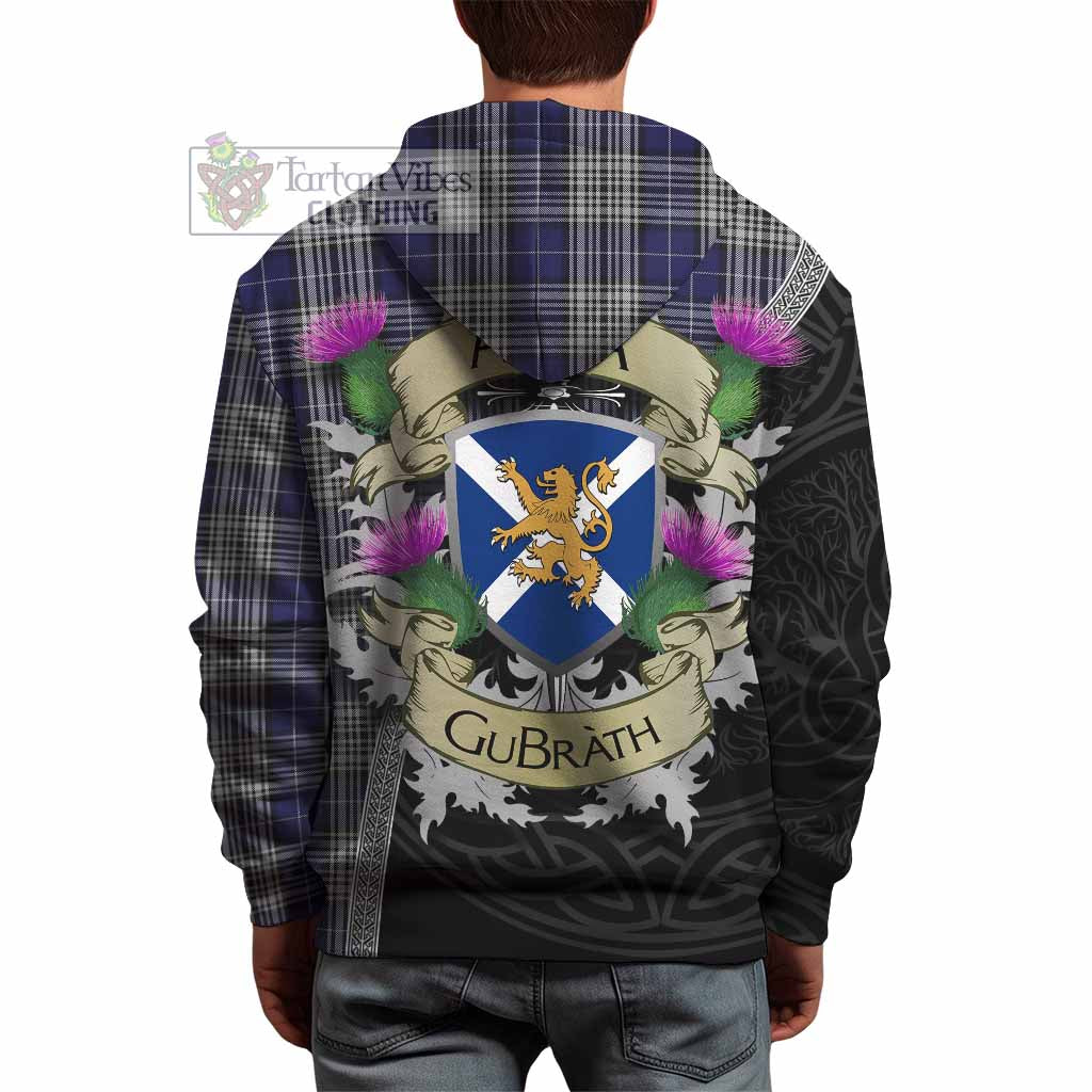 Tartan Vibes Clothing Napier Tartan Family Crest Hoodie Lion Rampant Royal Thistle Shield Celtic Inspired