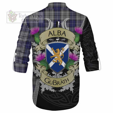 Napier Tartan Family Crest Ghillie Kilt Shirt Lion Rampant Royal Thistle Shield Celtic Inspired