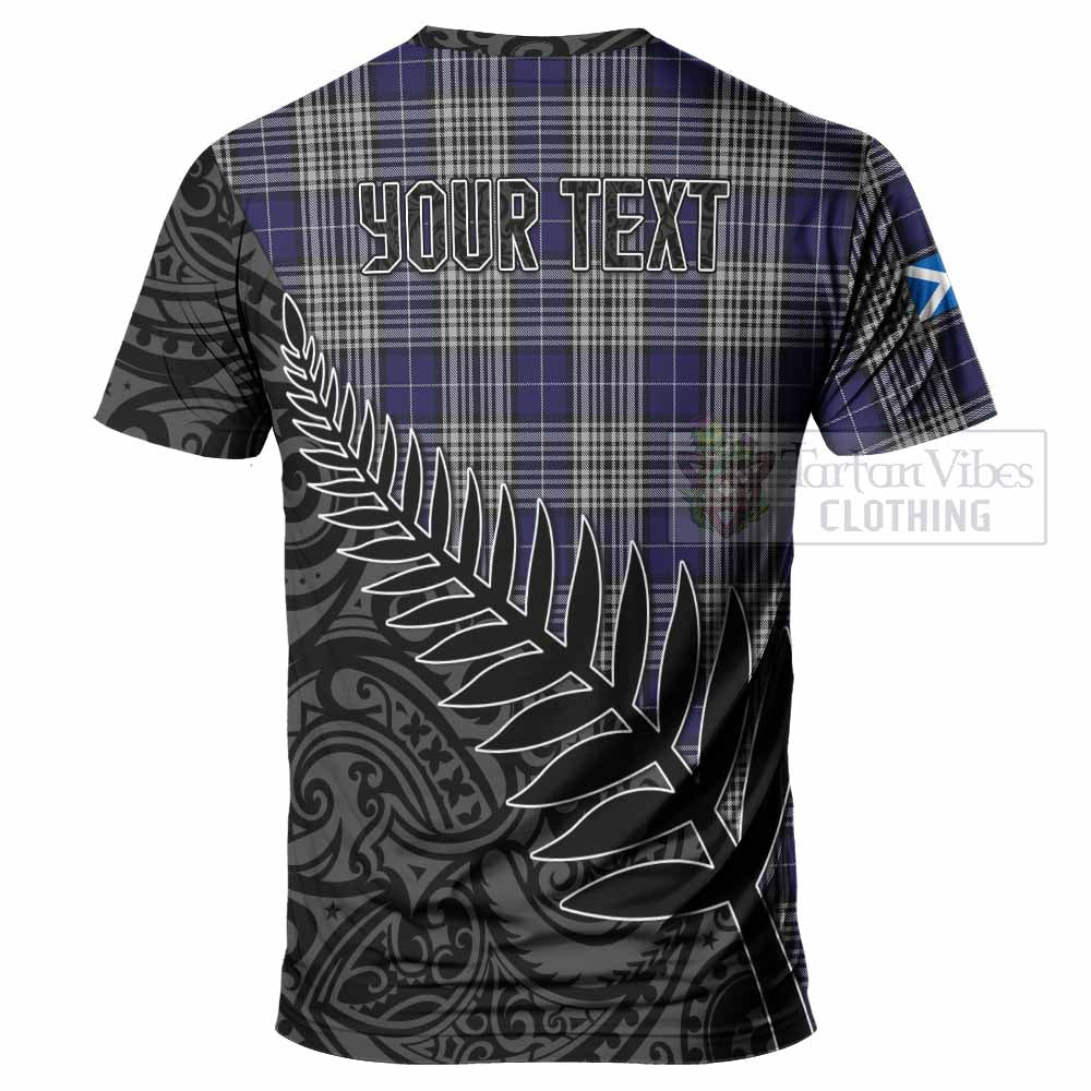 Tartan Vibes Clothing Napier Crest Tartan T-Shirt with New Zealand Silver Fern Half Style