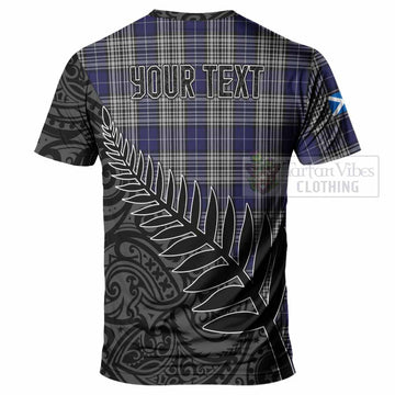Napier Crest Tartan T-Shirt with New Zealand Silver Fern Half Style