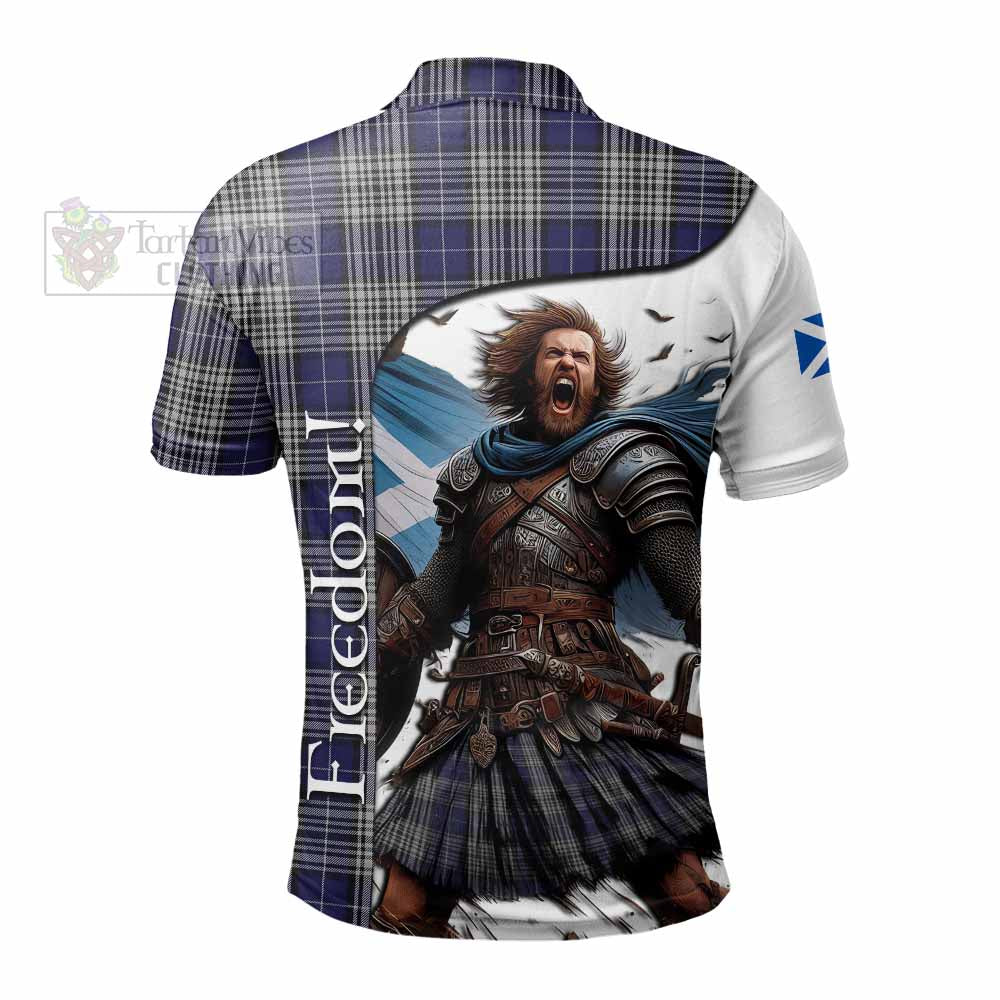 Tartan Vibes Clothing Napier Crest Tartan Polo Shirt Inspired by the Freedom of Scottish Warrior