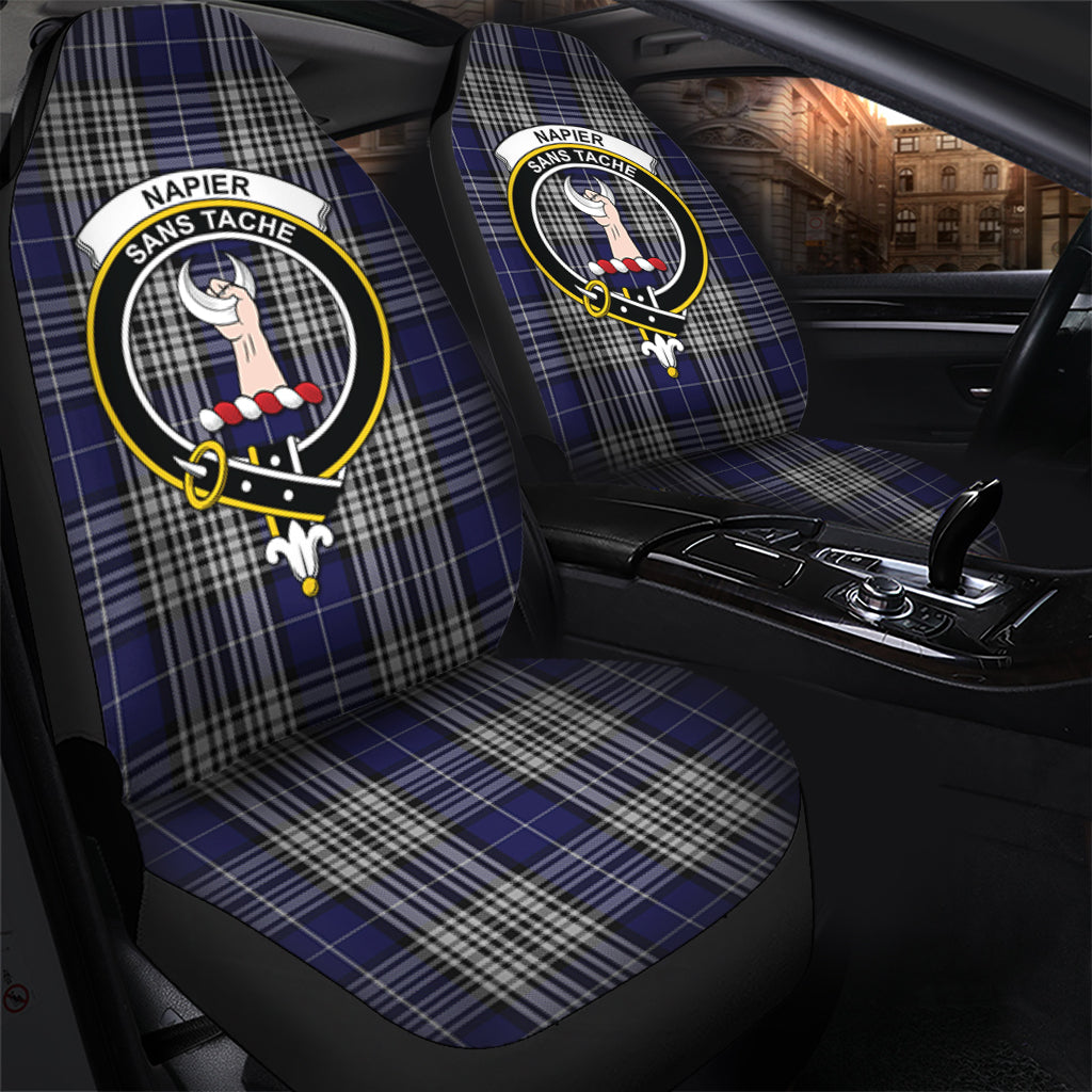 Napier Tartan Car Seat Cover with Family Crest - Tartanvibesclothing