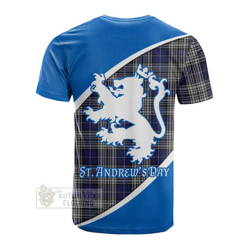 Tartan Vibes Clothing Napier Family Crest Tartan Cotton T-shirt Celebrate Saint Andrew's Day in Style