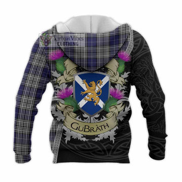 Napier Tartan Family Crest Knitted Hoodie Lion Rampant Royal Thistle Shield Celtic Inspired