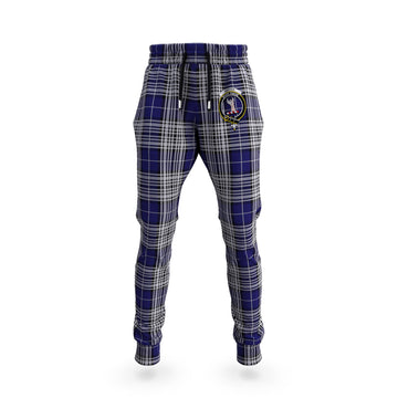 Napier Tartan Joggers Pants with Family Crest