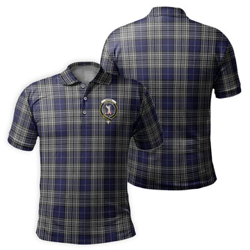Napier Tartan Men's Polo Shirt with Family Crest