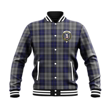 Napier Tartan Baseball Jacket with Family Crest