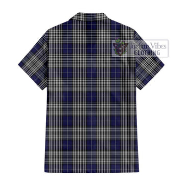 Napier Tartan Short Sleeve Button Shirt with Family Crest DNA In Me Style - Tartanvibesclothing Shop