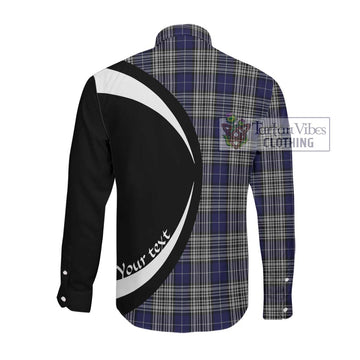 Napier Tartan Long Sleeve Button Up with Family Crest Circle Style