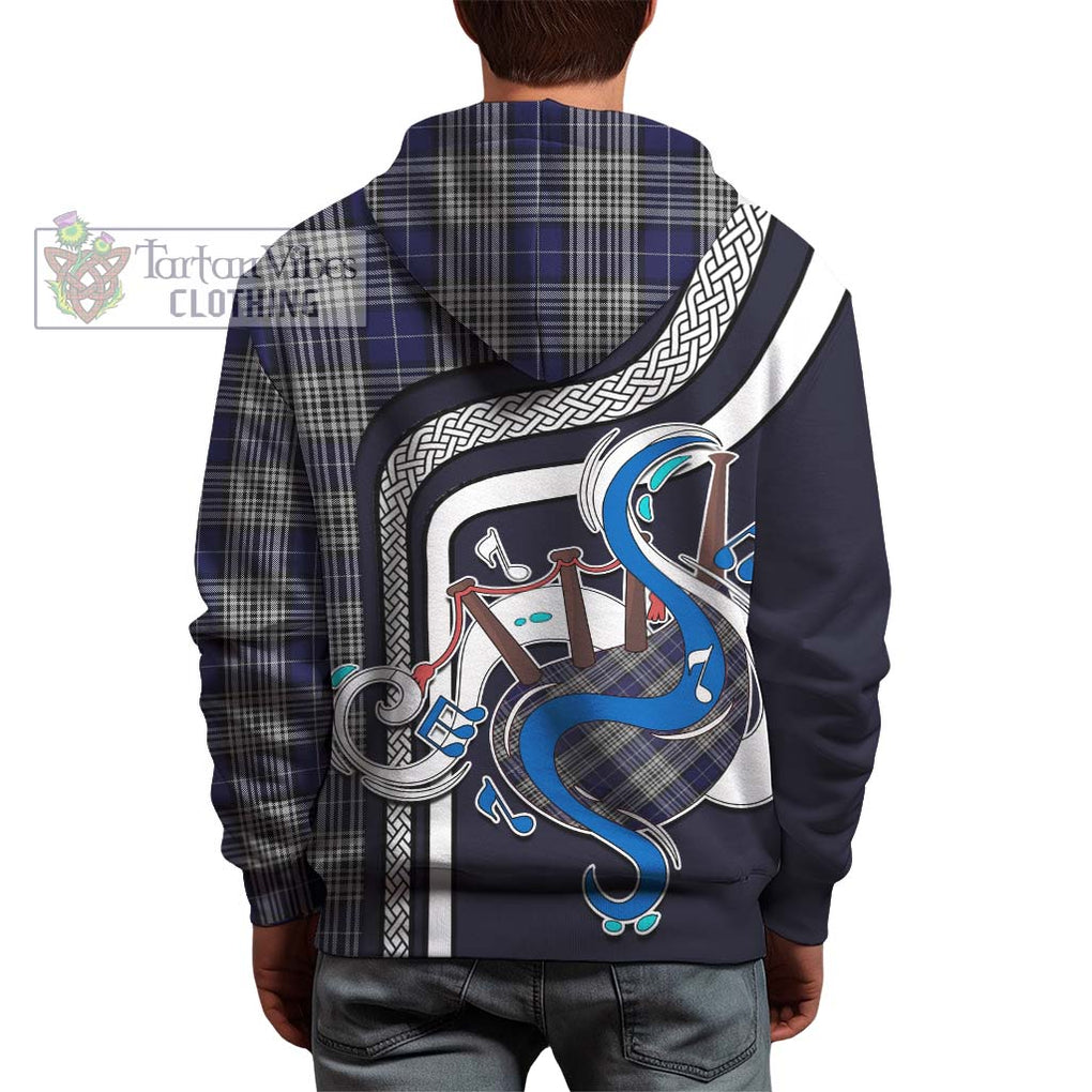 Napier Tartan Hoodie with Epic Bagpipe Style - Tartanvibesclothing Shop