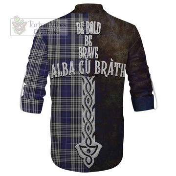 Napier Tartan Family Crest Ghillie Kilt Shirt Alba Gu Brath Be Brave Lion Ancient Style