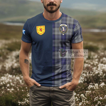 Napier Tartan T-Shirt Alba with Scottish Lion Royal Arm Half Style - Tartan Vibes Clothing