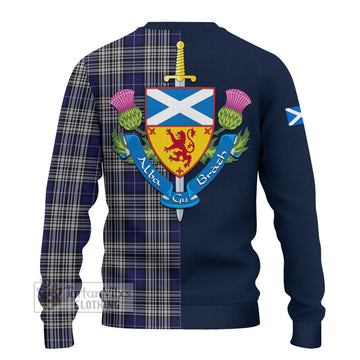 Napier Tartan Ugly Sweater Alba with Scottish Lion Royal Arm Half Style