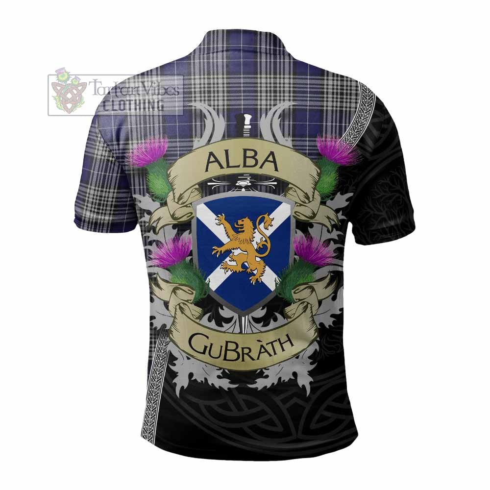 Tartan Vibes Clothing Napier Tartan Family Crest Polo Shirt Lion Rampant Royal Thistle Shield Celtic Inspired
