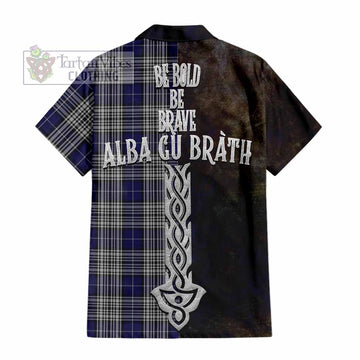 Napier Tartan Family Crest Hawaiian Shirt Alba Gu Brath Be Brave Lion Ancient Style