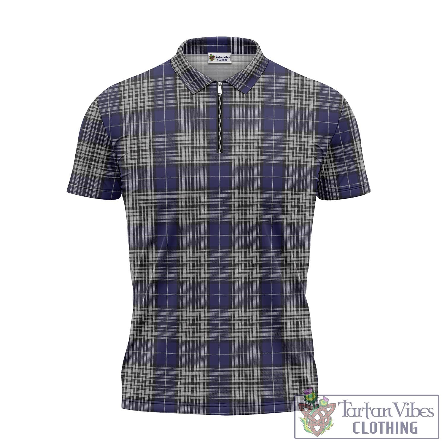 Tartan Vibes Clothing Napier Tartan Zipper Polo Shirt