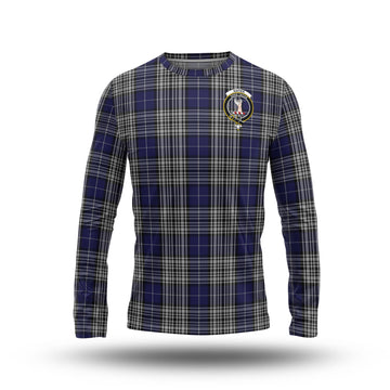 Napier Tartan Long Sleeve T-Shirt with Family Crest