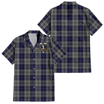 Napier Tartan Hawaiian Shirt with Family Crest