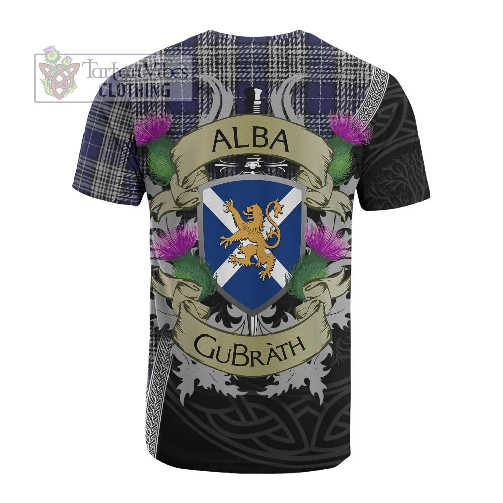 Tartan Vibes Clothing Napier Tartan Family Crest Cotton T-shirt Lion Rampant Royal Thistle Shield Celtic Inspired