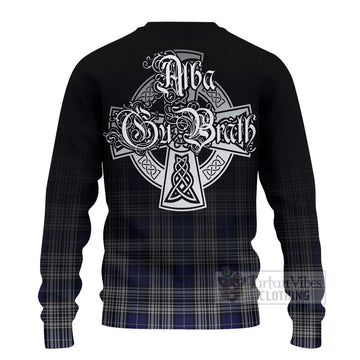 Napier Tartan Ugly Sweater Featuring Alba Gu Brath Family Crest Celtic Inspired