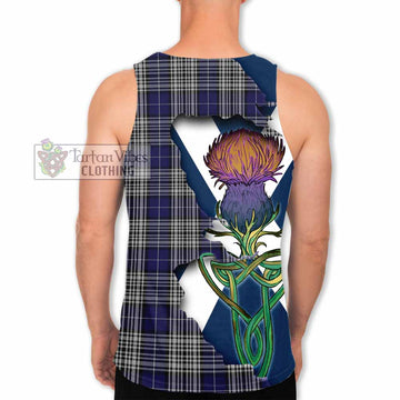 Napier Tartan Family Crest Men's Tank Top Scottish Thistle Celtic Inspired