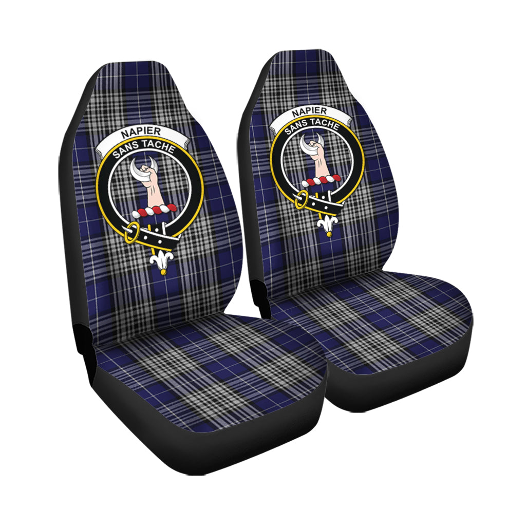 Napier Tartan Car Seat Cover with Family Crest - Tartanvibesclothing