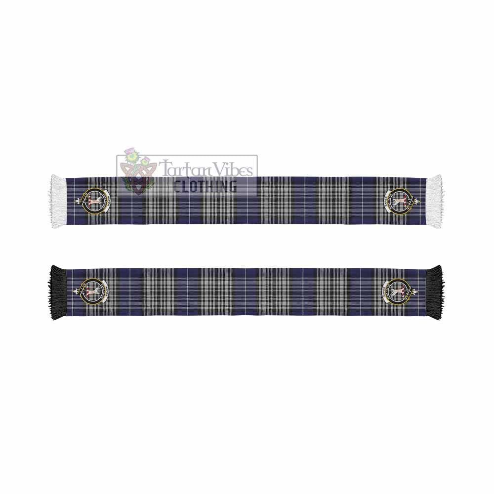 Tartan Vibes Clothing Napier Tartan Ruffneck Scarf with Family Crest