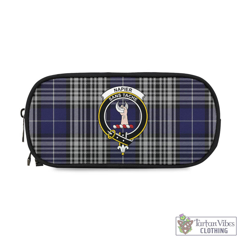 Tartan Vibes Clothing Napier Tartan Pen and Pencil Case with Family Crest