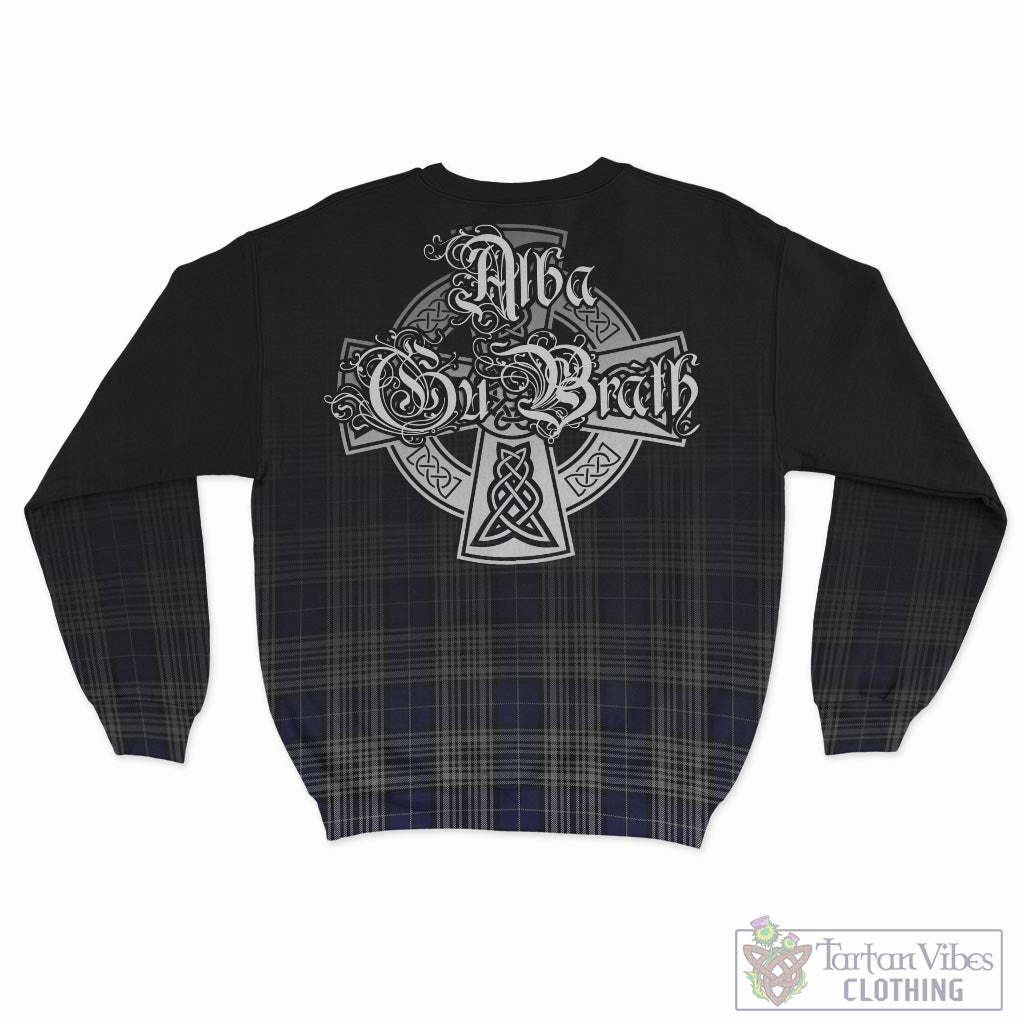 Tartan Vibes Clothing Napier Tartan Sweatshirt Featuring Alba Gu Brath Family Crest Celtic Inspired