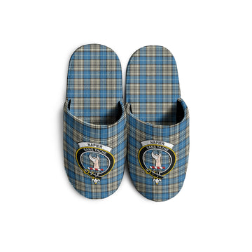 Napier Ancient Tartan Home Slippers with Family Crest