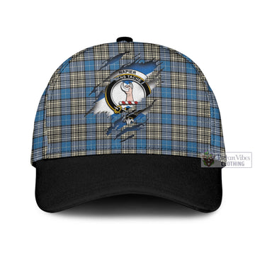 Napier Ancient Tartan Classic Cap with Family Crest In Me Style