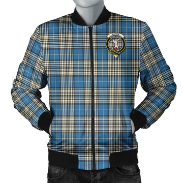 Napier Ancient Tartan Bomber Jacket with Family Crest