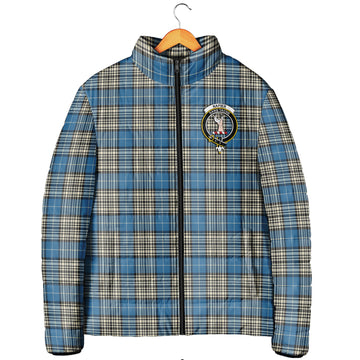 Napier Ancient Tartan Padded Jacket with Family Crest