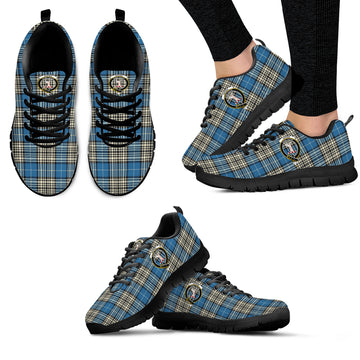 Napier Ancient Tartan Sneakers with Family Crest