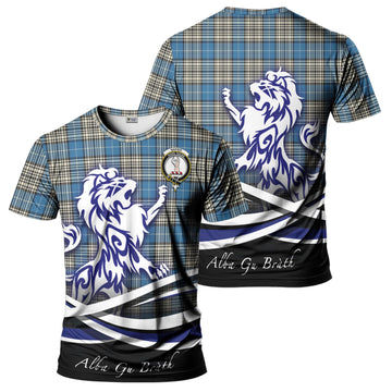 Napier Ancient Tartan T-Shirt with Alba Gu Brath Regal Lion Emblem